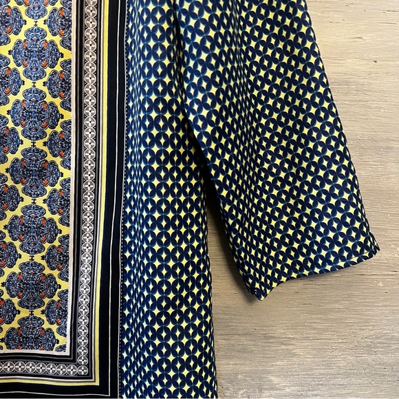 The Limited Morrocan Print Satin Like Feel‎ Shift Dress Medium Like New - Picture 4 of 11